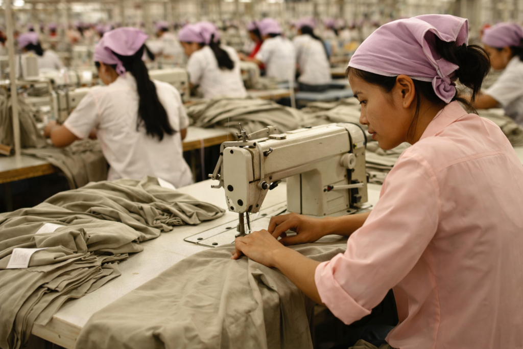 donna-che-lavora-in-una-fabbrica-della-fast-fashion-blog-eco-di-rugiada