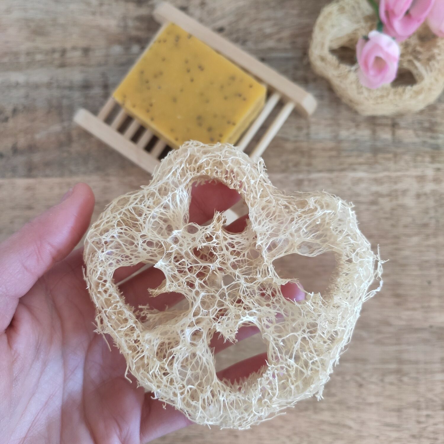 luffa per shampoo solido per capelli grassi edited